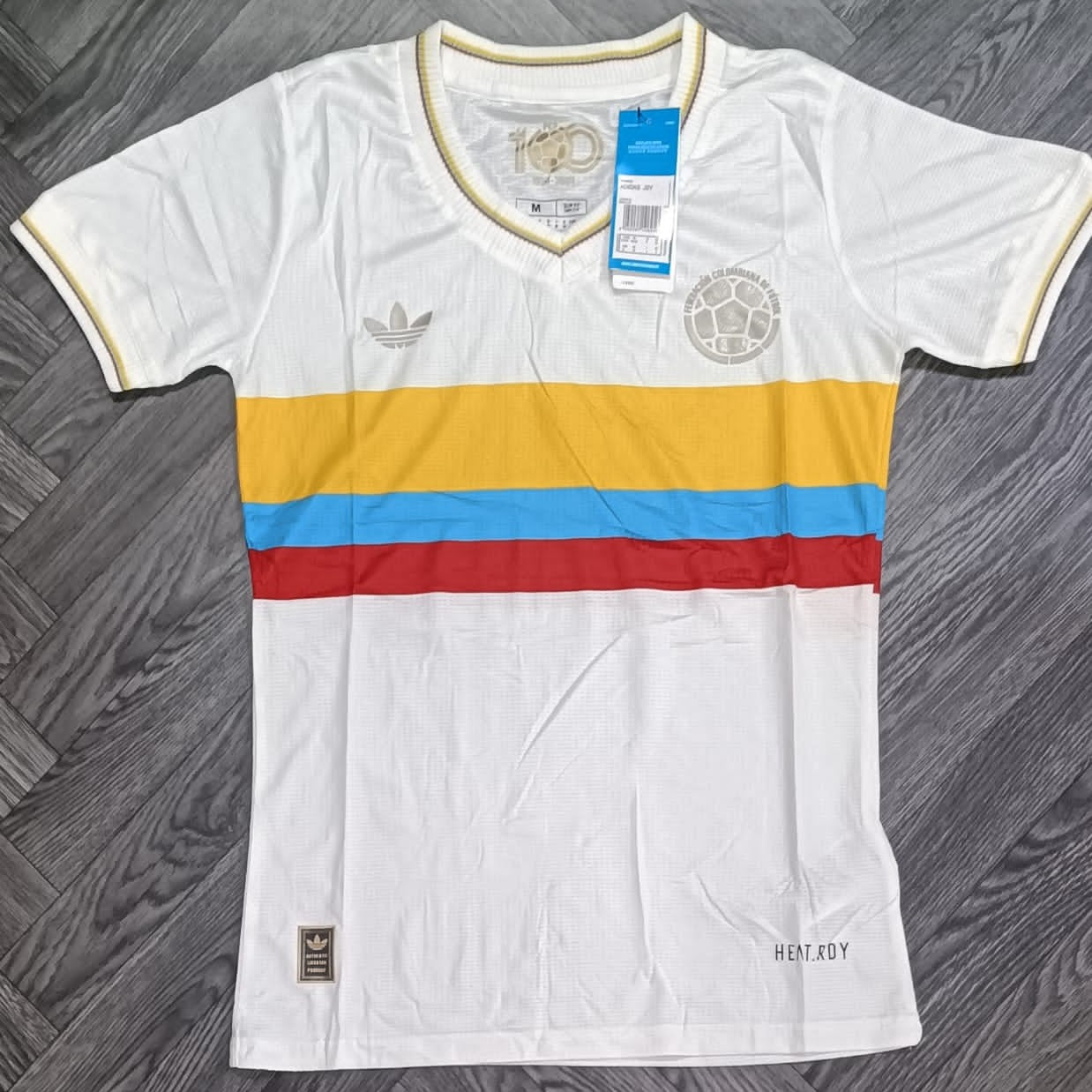 CAMISETA COLOMBIA 100 AÑOS MUJER