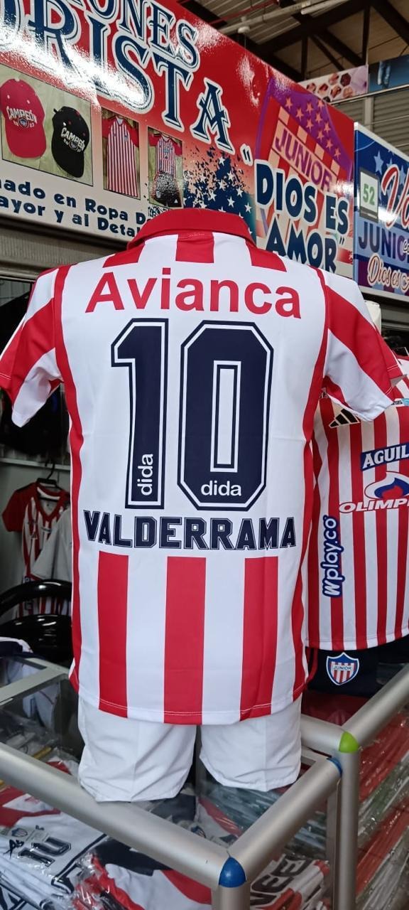 CAMISETA RETRO JUNIOR VALDERRAMA (AVIANCA)