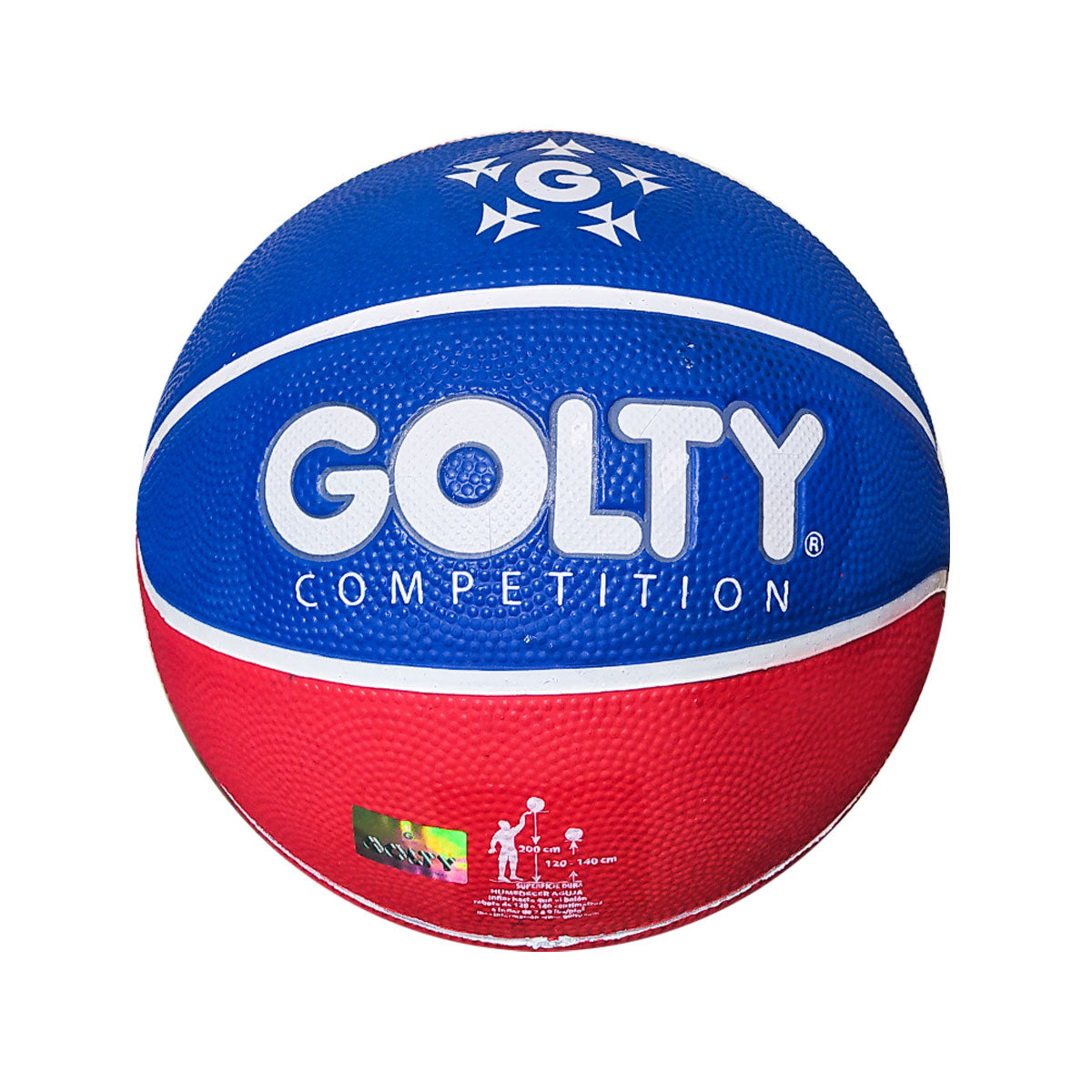 BALON BALONCESTO COMPETITION GOLTY COLORS CAUCHO ROJO