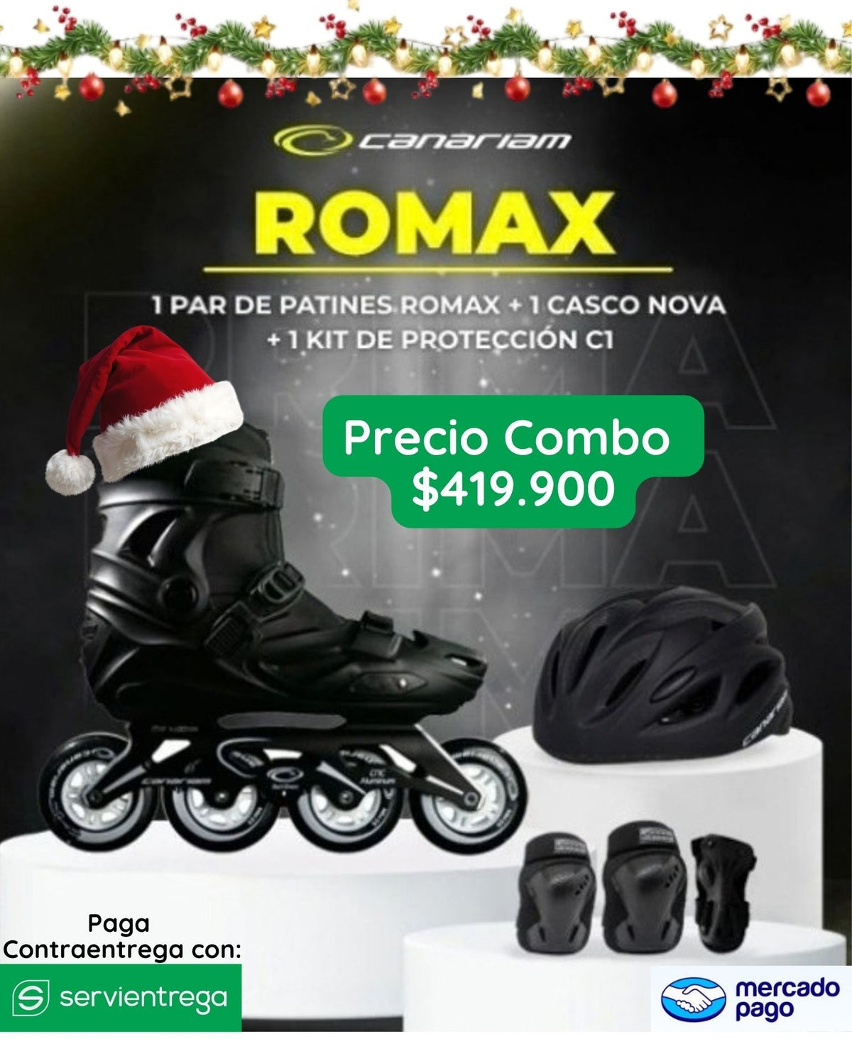 COMBO PATINAJE CANARIAM ROMAX