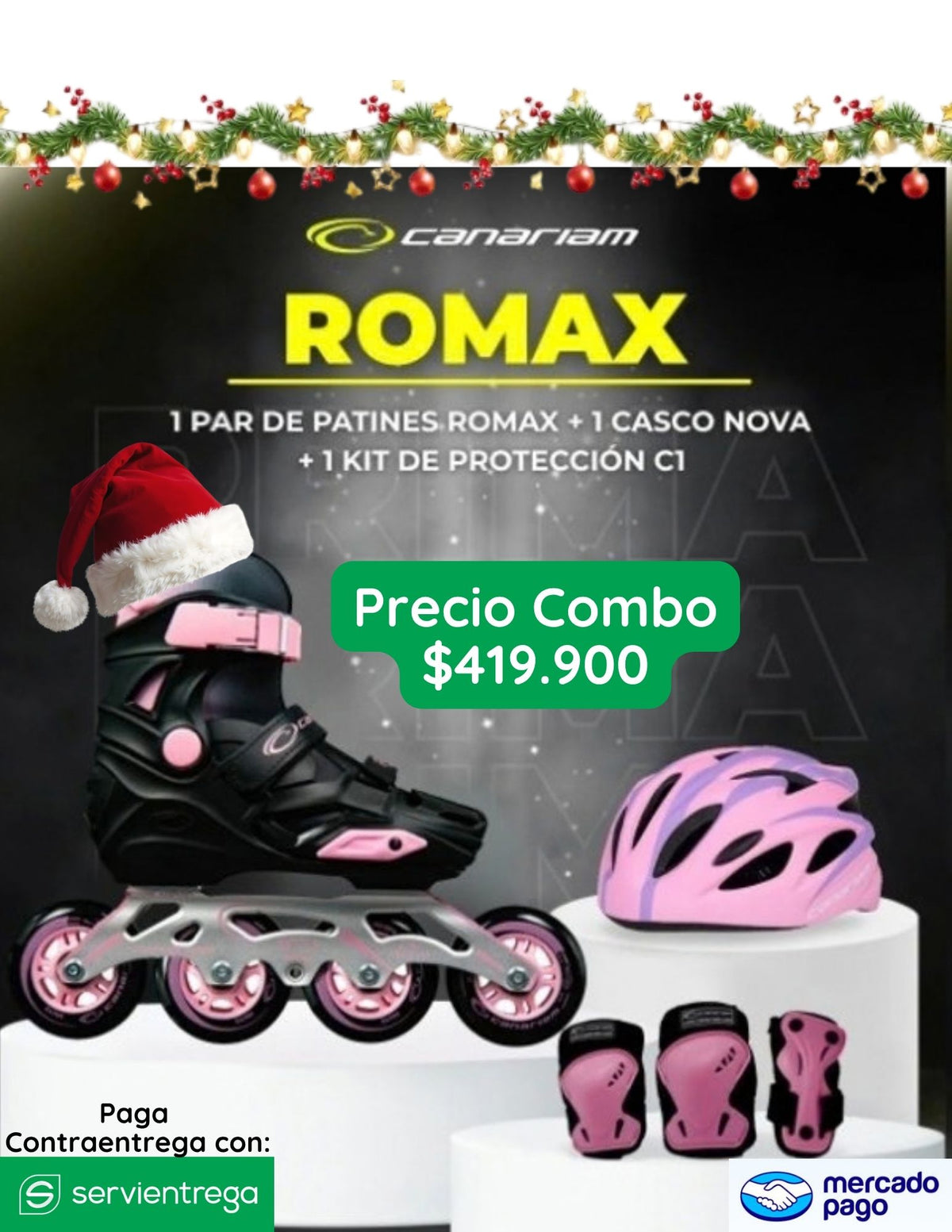 COMBO PATINAJE CANARIAM ROMAX