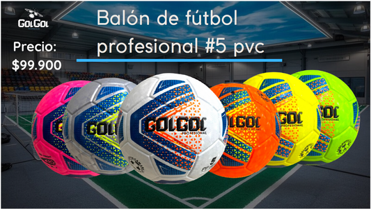 BALON DE FUTBOL PROFESIONAL #5 PVC GOLGOL