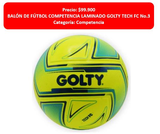 BALON GOLTY TECH #3