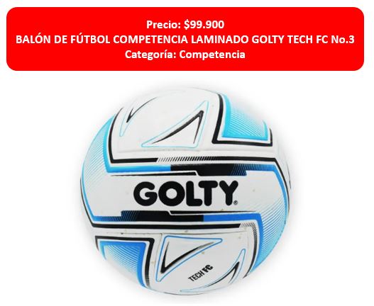BALON GOLTY TECH #3