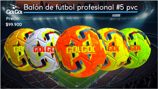 BALON DE FUTBOL PROFESIONAL #5 PVC GOLGOL