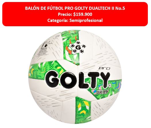 BALON DE FUTBOL GOLTY DUALTECH II #5