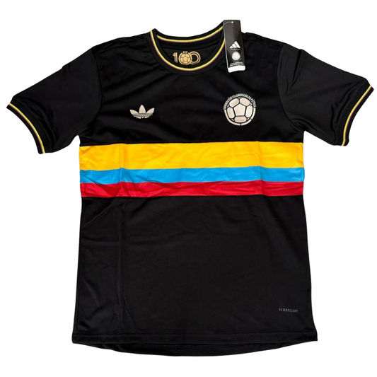 CAMISETA CENTENARIO COLOMBIA NEGRA