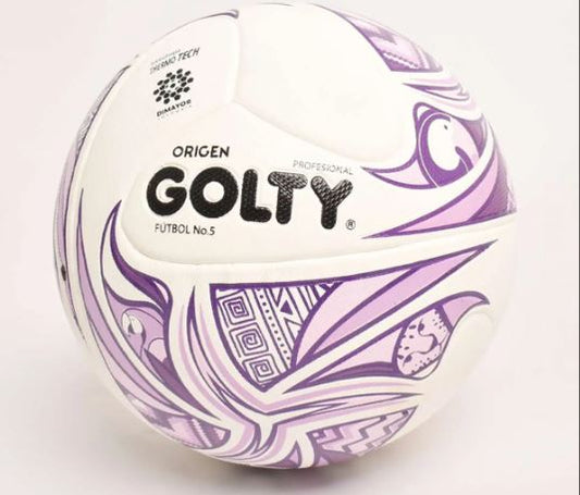 BALÓN DE FÚTBOL PROFESIONAL GOLTY ORIGEN MORADO # 5