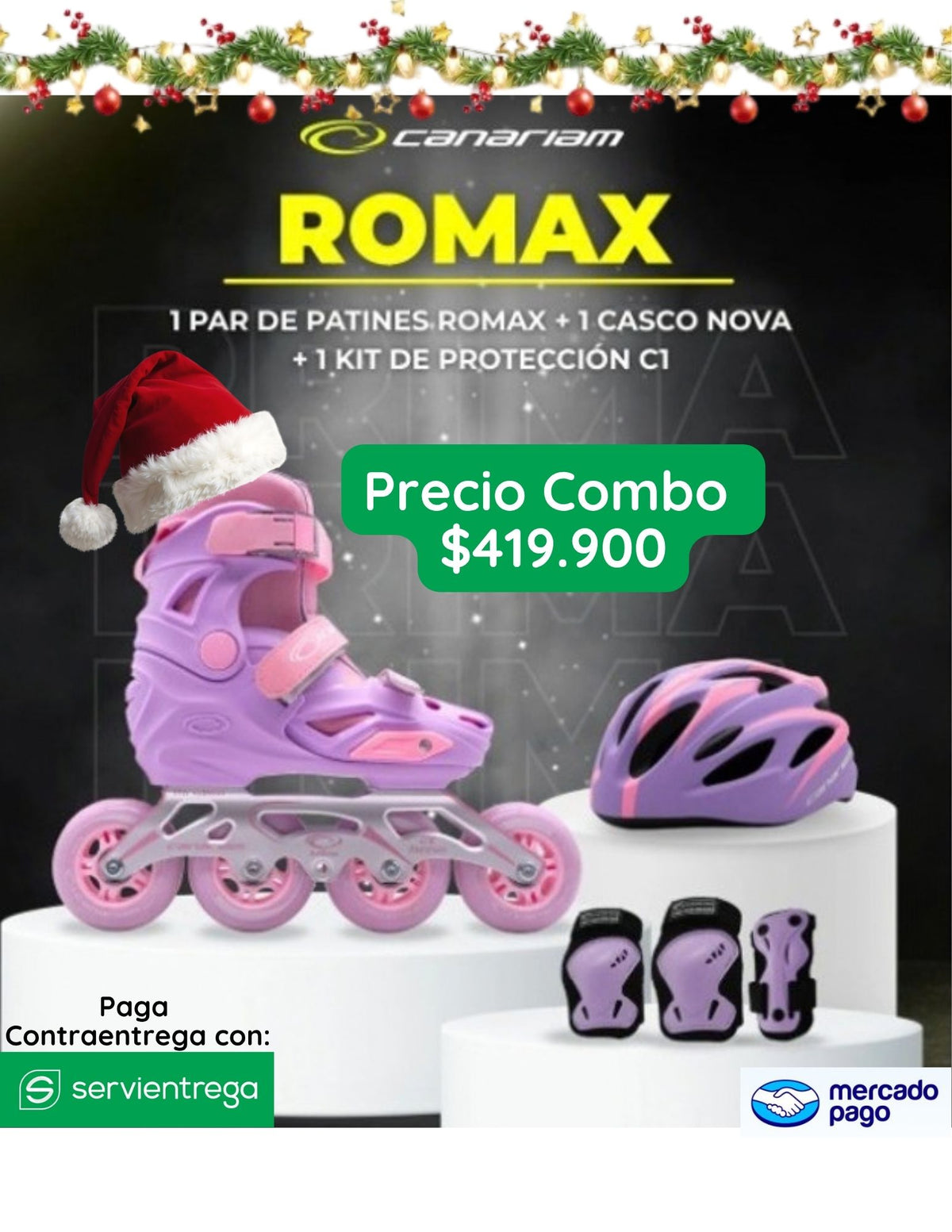 COMBO PATINAJE CANARIAM ROMAX