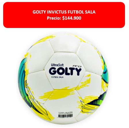 BALON DE FUTBOL SALA PRO GOLTY ULTRASOFT
