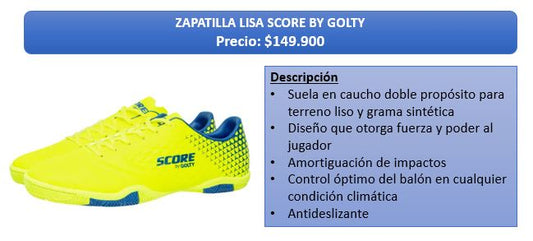 ZAPATILLA LISA SCORE BY GOLTY (AMARILLO)