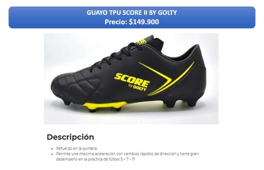 GUAYO TPU SCORE II BY GOLTY