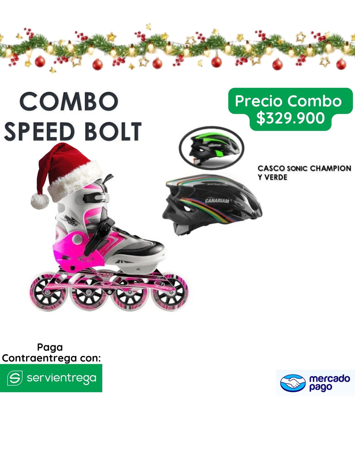 COMBO PATINAJE CANARIAM SPEED BOLT