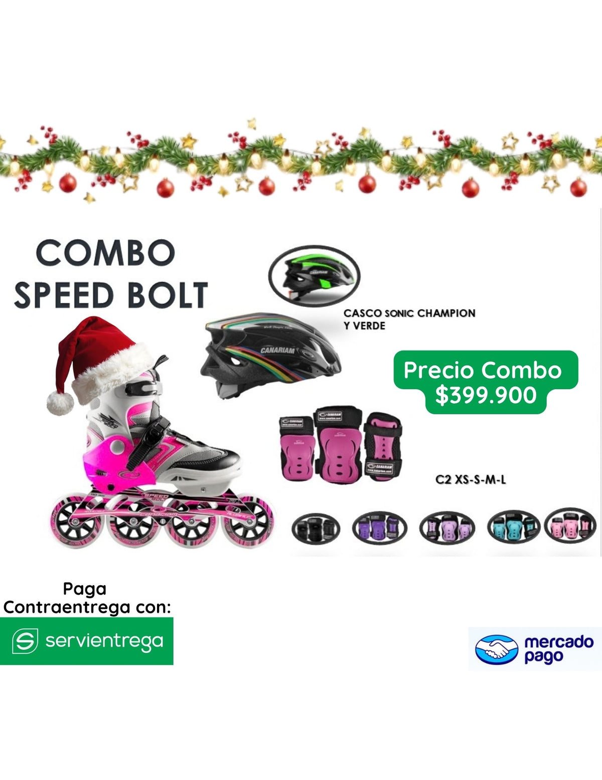COMBO PATINAJE CANARIAM SPEED BOLT