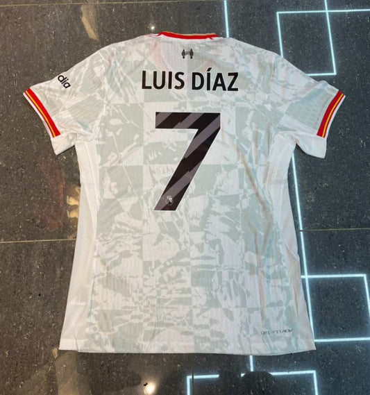 CAMISETAS LIVERPOOL 2024 (MARCADO LUIZ DIAZ #7)