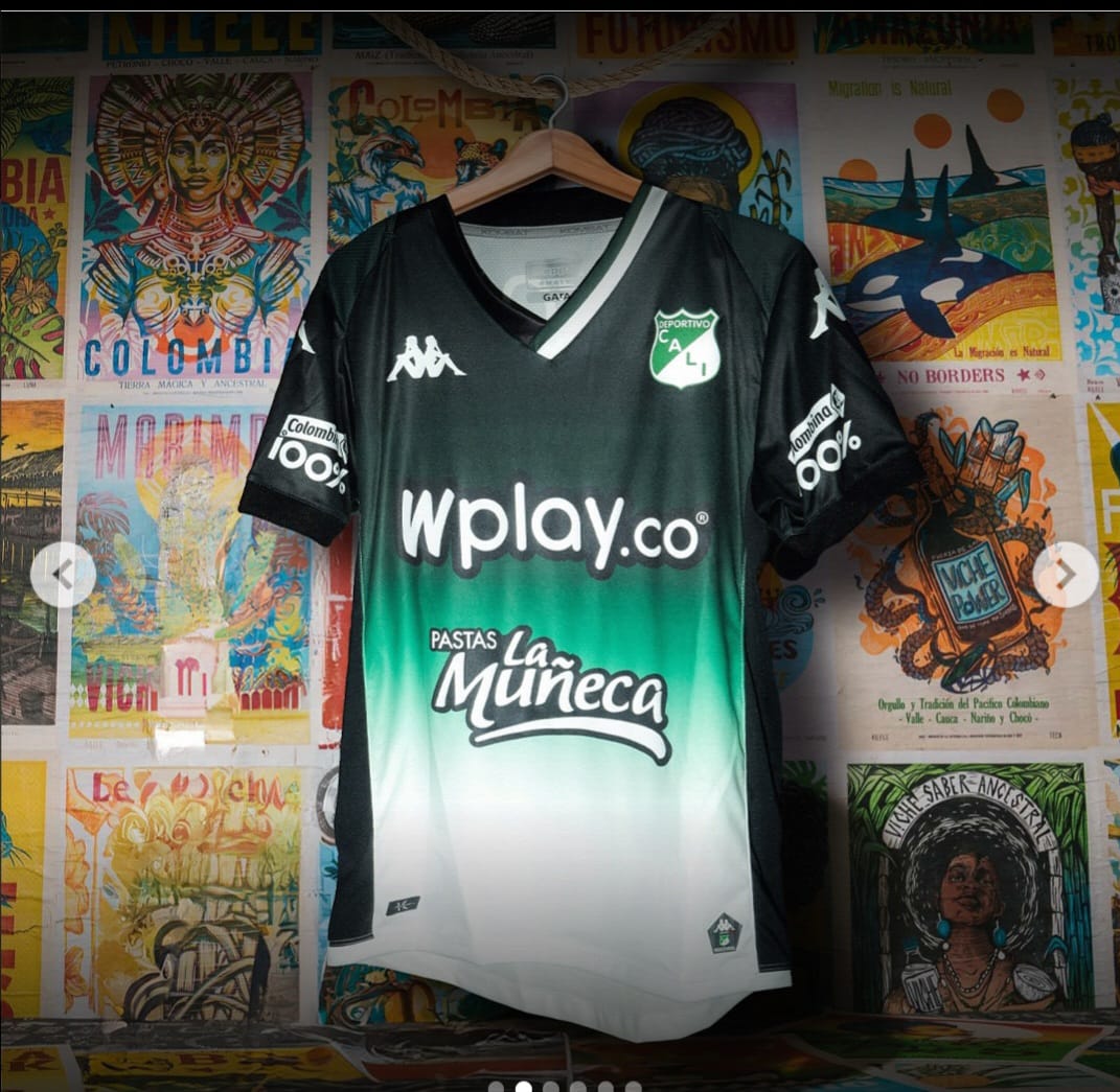 CAMISETA DEPORTIVO CALI VERDE/BLANCO