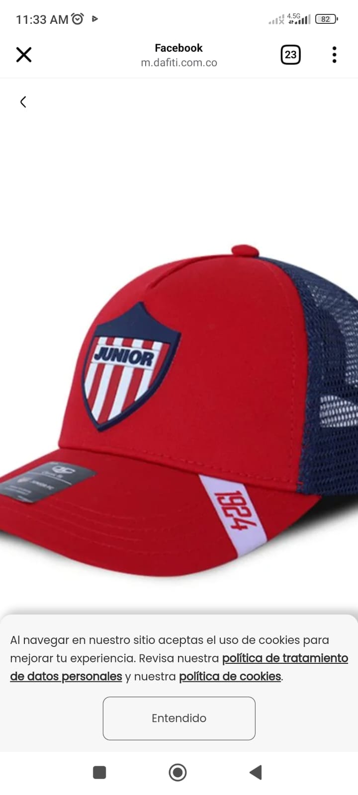 GORRA JUNIOR