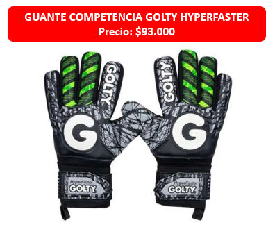 GUANTES COMPETENCIA GOLTY HYPERFASTER NEGRO/VERDE