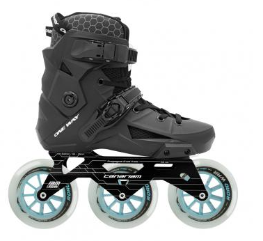 Patines One Way Negros + Chasis Rex + Ruedas Road War